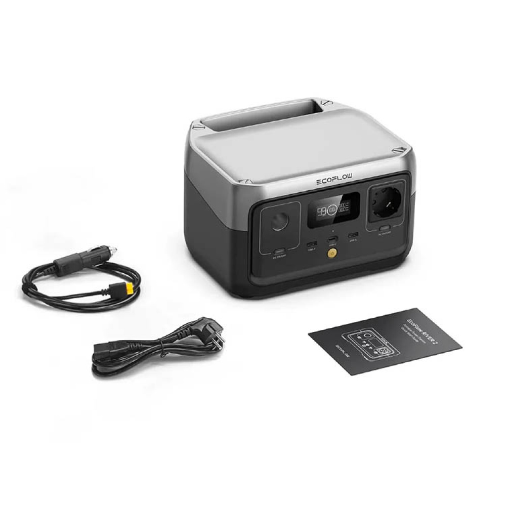 Powerstation EcoFlow River 2 i gruppen Hemmet / Elektronik / Laddare och Powerbanks hos SmartaSaker.se (14319)