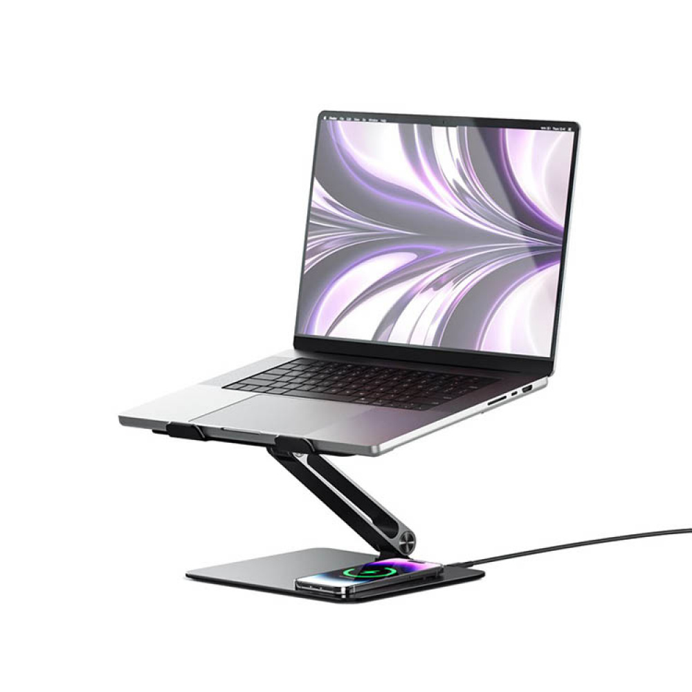 Laptopställ med Qi-laddning i gruppen Hemmet / Hemmakontor hos SmartaSaker.se (14383)