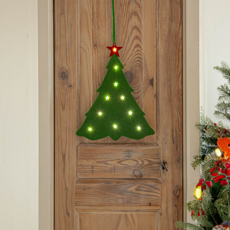 Batteridriven juldekoration i filt i gruppen Högtider / Advent & Jul / Julbelysning hos SmartaSaker.se (14402)