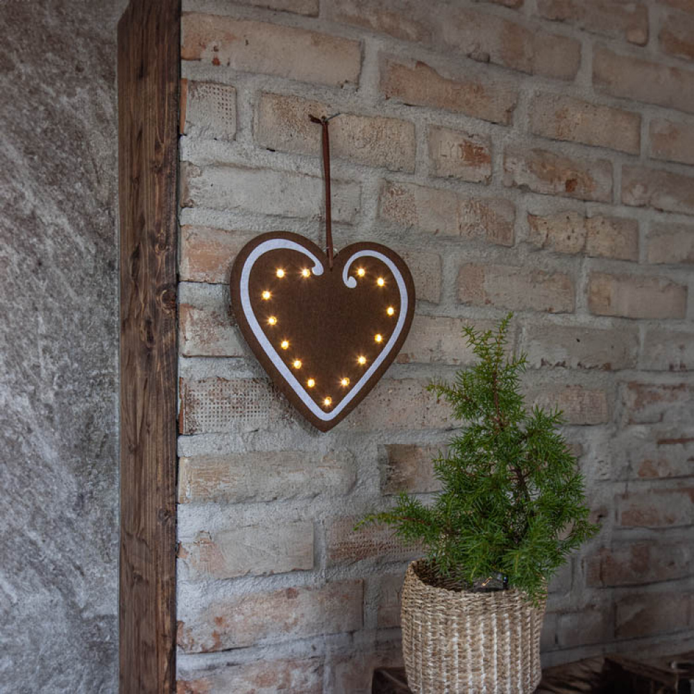 Batteridriven juldekoration i filt i gruppen Högtider / Advent & Jul / Julbelysning hos SmartaSaker.se (14402)