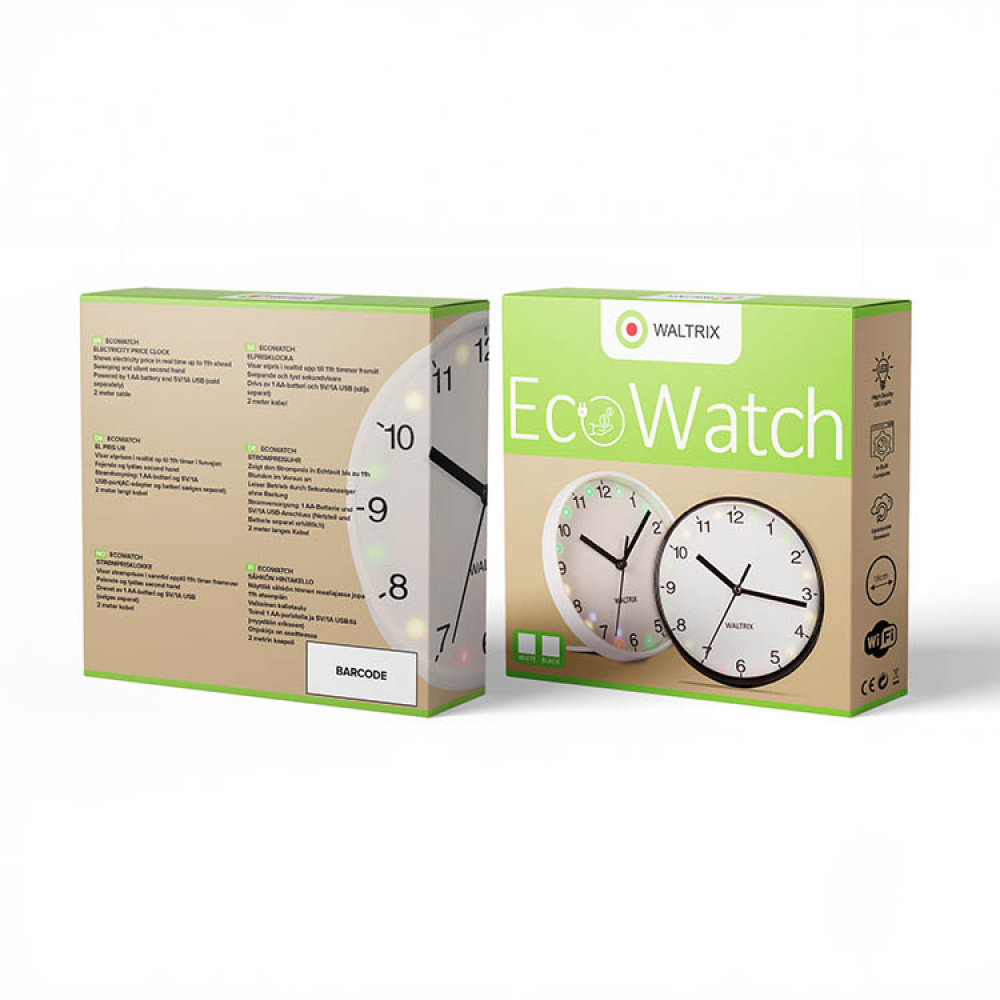 Elprisklockan bordsklocka, Ecowatch i gruppen Hemmet / Miljösmart hos SmartaSaker.se (14475)