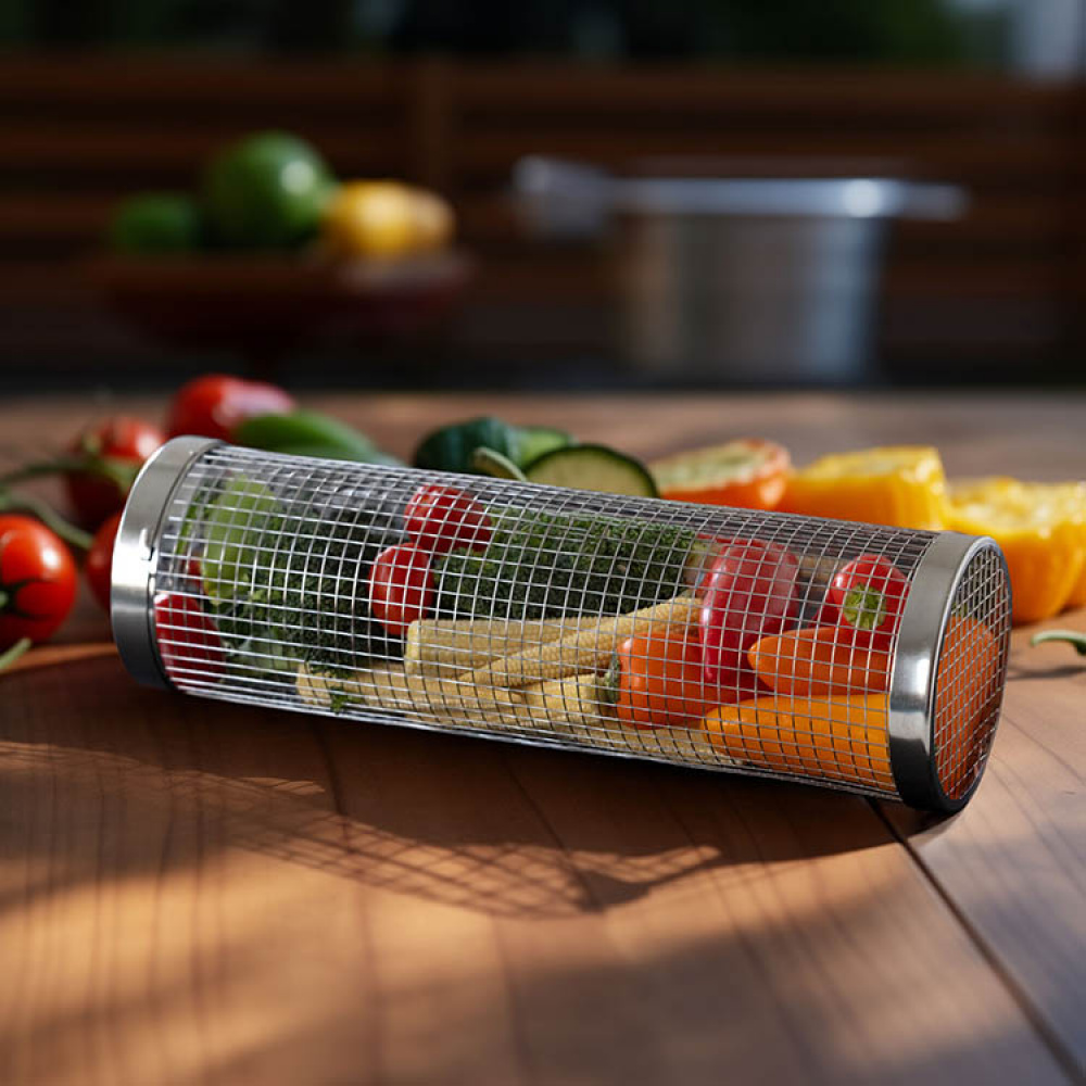 Grillkorg cylinder i gruppen Hemmet / Grilltillbehör hos SmartaSaker.se (14491)