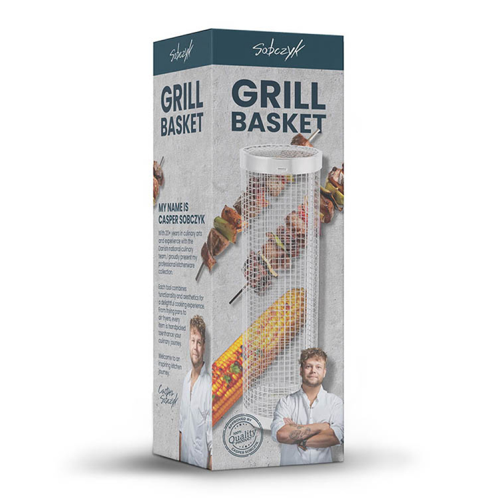 Grillkorg cylinder i gruppen Hemmet / Grilltillbehör hos SmartaSaker.se (14491)