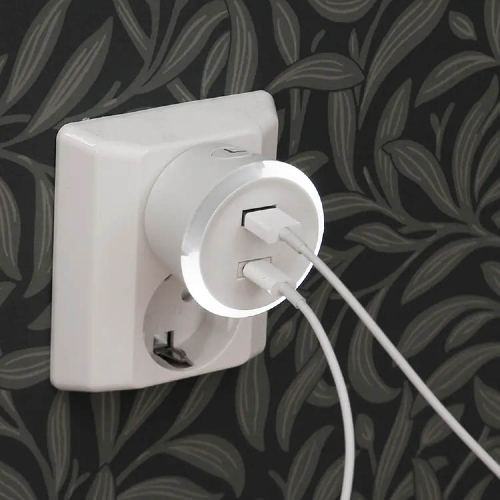 USB-uttag med timer, Capidi i gruppen Hemmet / Elektronik / Kablar och Adaptrar hos SmartaSaker.se (14577)