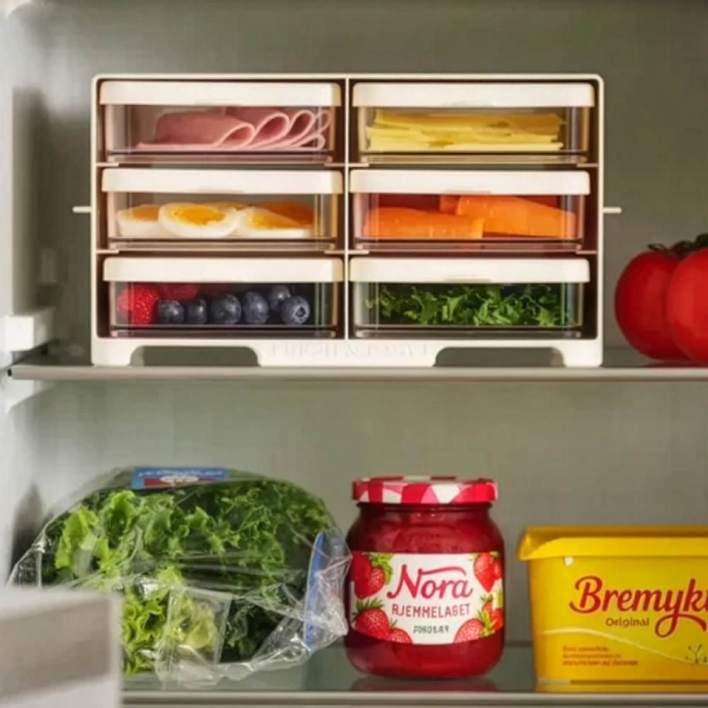 Ställ med lådor till kylen i gruppen Hemmet / Kökssaker hos SmartaSaker.se (14578)