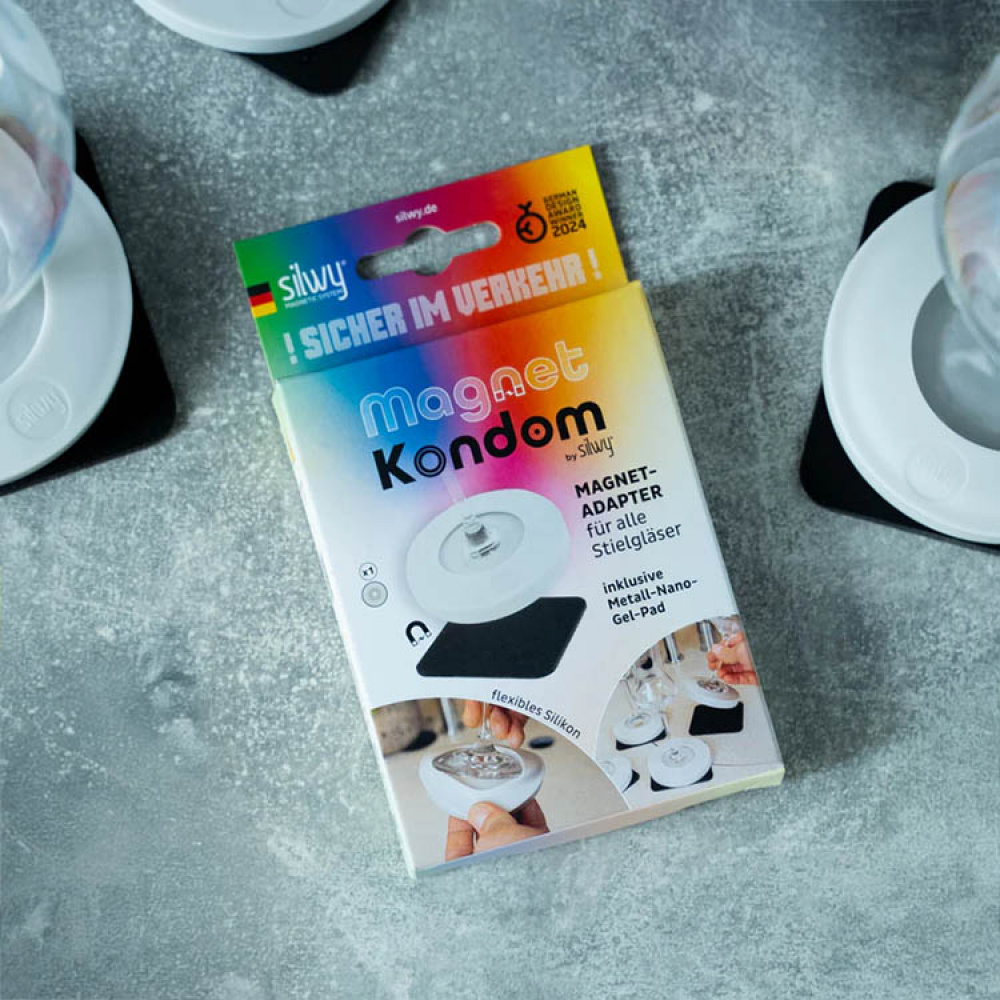 Magnetisk silikonfot till glas Silwy i gruppen Fordon / Husbil och Husvagn hos SmartaSaker.se (14635)