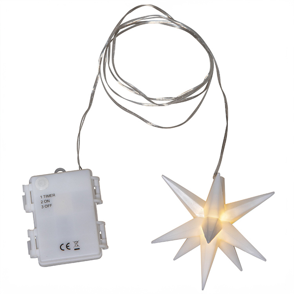 Batteridriven mini 3D-stjärna i gruppen Högtider / Advent & Jul / Julbelysning hos SmartaSaker.se (14655)