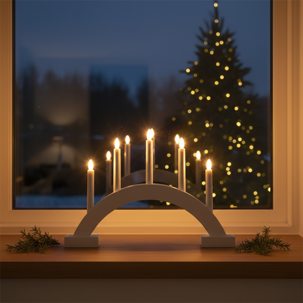 Batteridriven adventsljusstake i gruppen Högtider / Advent & Jul / Julbelysning hos SmartaSaker.se (14657)
