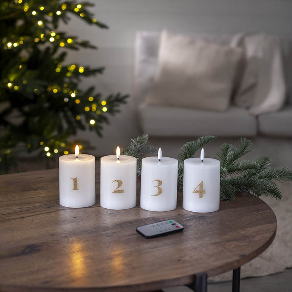 Batteridrivna adventsljus med nummer i gruppen Högtider / Advent & Jul / Julbelysning hos SmartaSaker.se (14661)