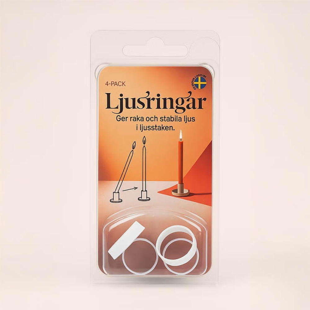 Ljusringar 4-pack i gruppen Belysning / Ljusstakar och tillbehör hos SmartaSaker.se (14666)