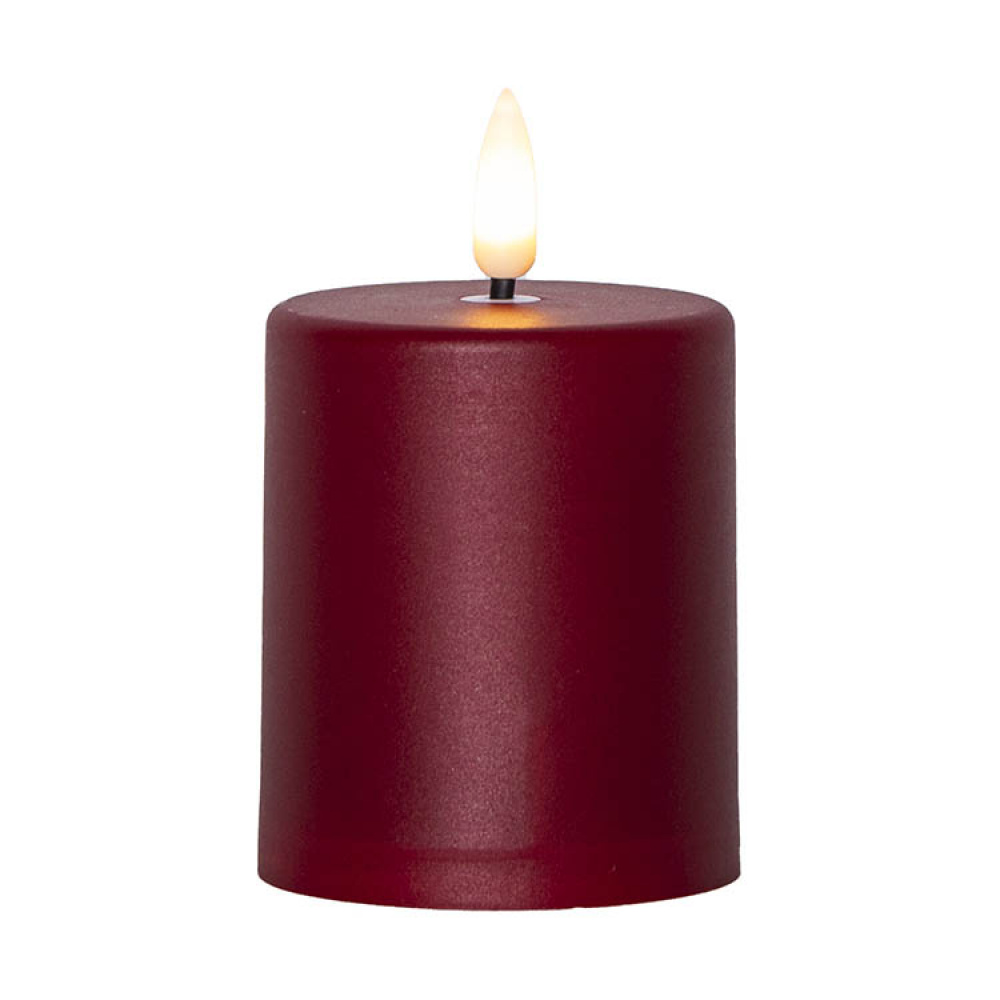 Litet blockljus med skymningssensor, Röd i gruppen Belysning / Utomhusbelysning / Blockljus och lyktor hos SmartaSaker.se (14687)