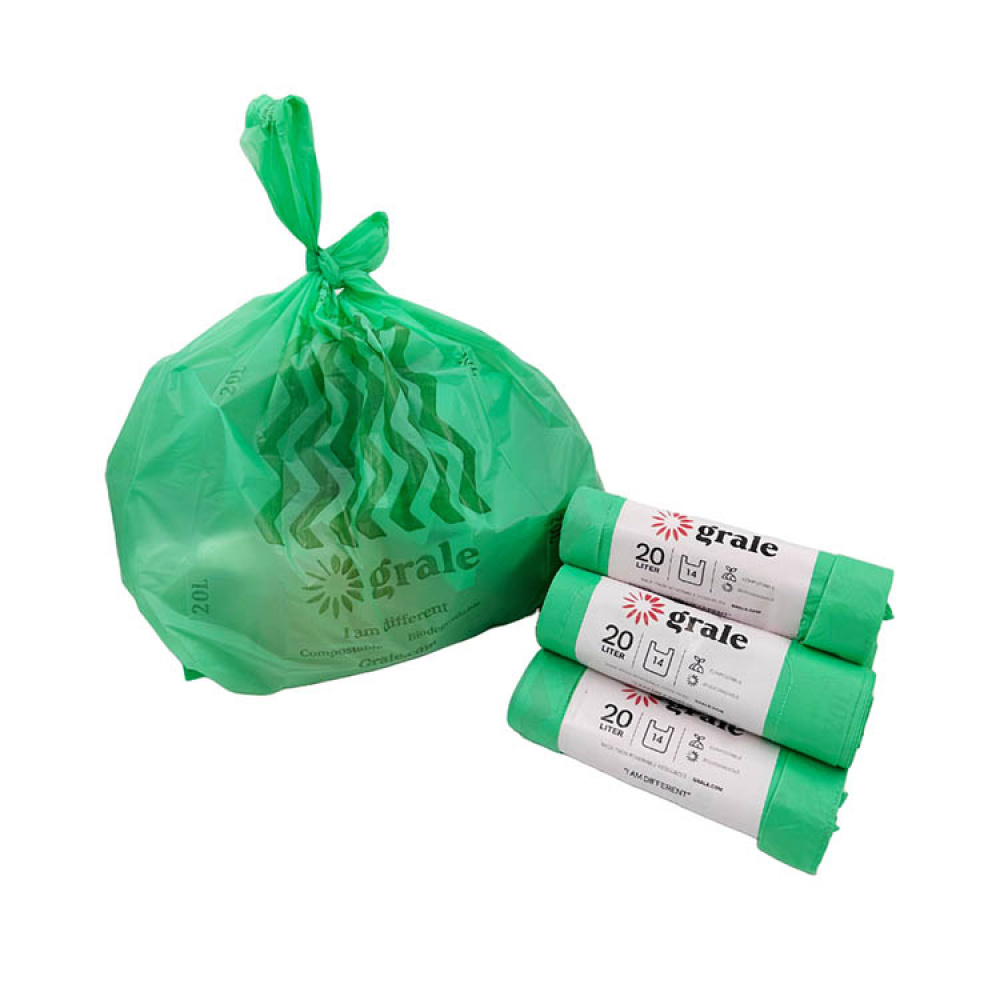 Komposterbar avfallspåse, Grale i gruppen Hemmet / Miljösmart / Källsortering hos SmartaSaker.se (14718)