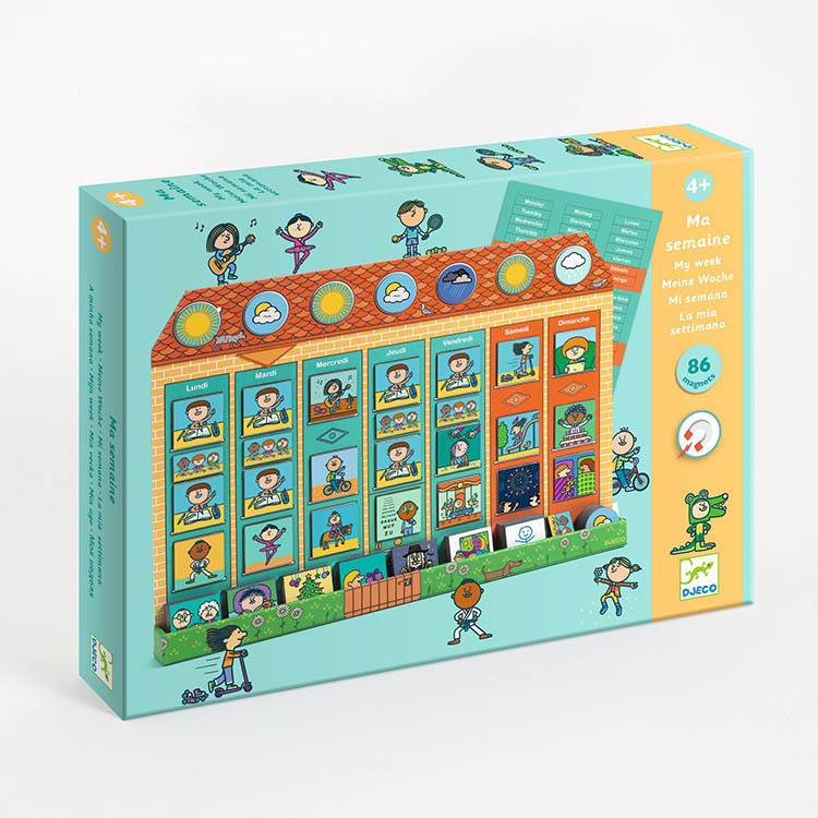 Magnetisk veckokalender för barn i gruppen Hemmet / Barnsaker hos SmartaSaker.se (14770)