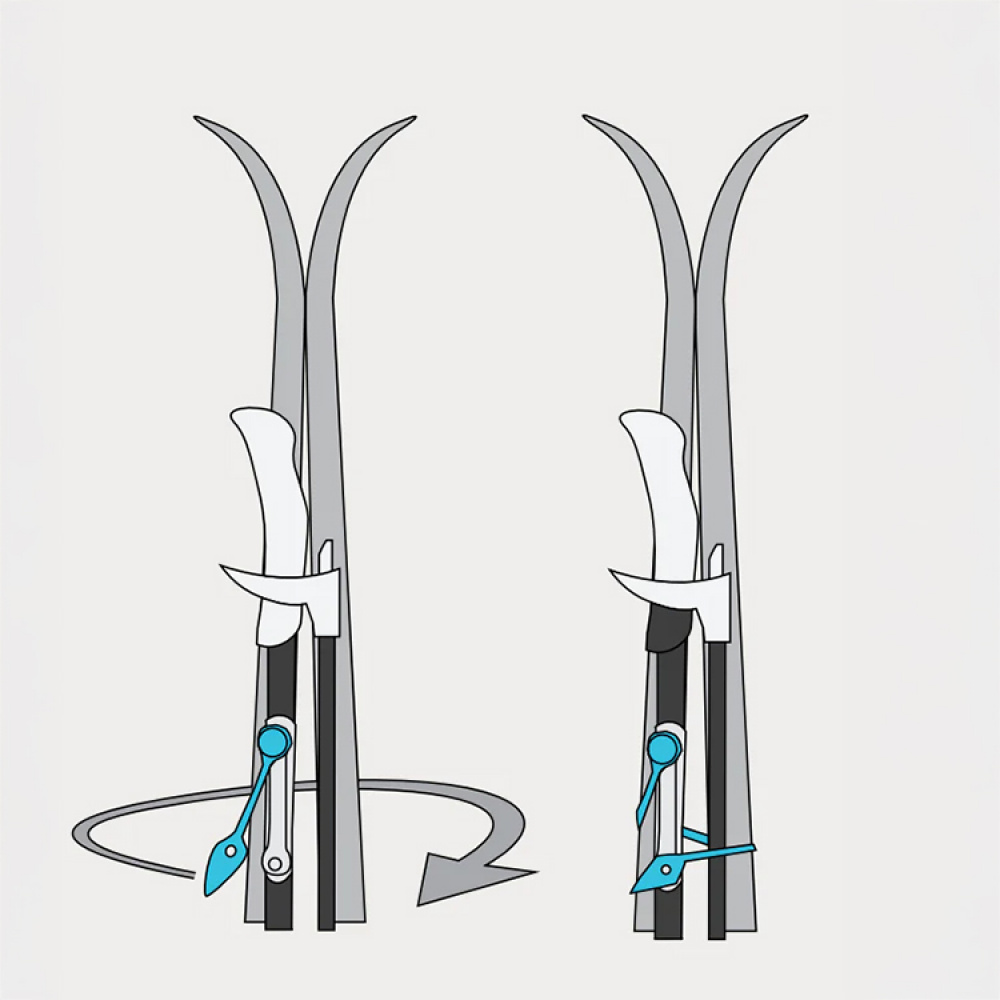 Längdskidhållare 2-pack, Lyly-Strap i gruppen Fritid / Vinterprylar / Skidtillbehör hos SmartaSaker.se (14788)