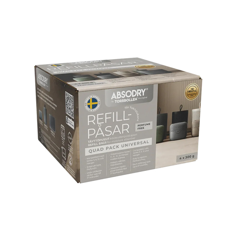 Refill till luftavfuktare Absodry 4-pack i gruppen Tillbehör och liknande hos SmartaSaker.se (14801)