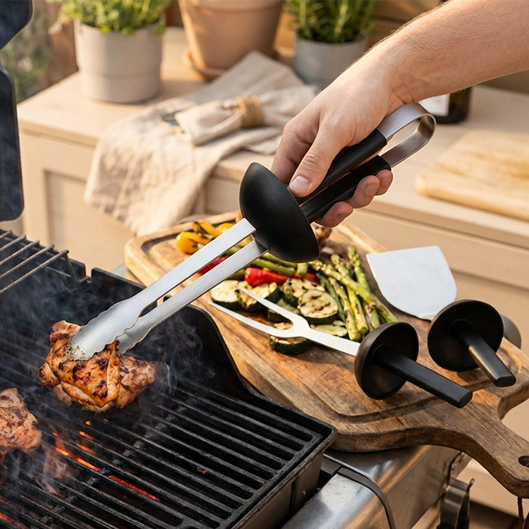 Grillset med värmeskydd, Born in Sweden i gruppen Hemmet / Grilltillbehör hos SmartaSaker.se (14807)