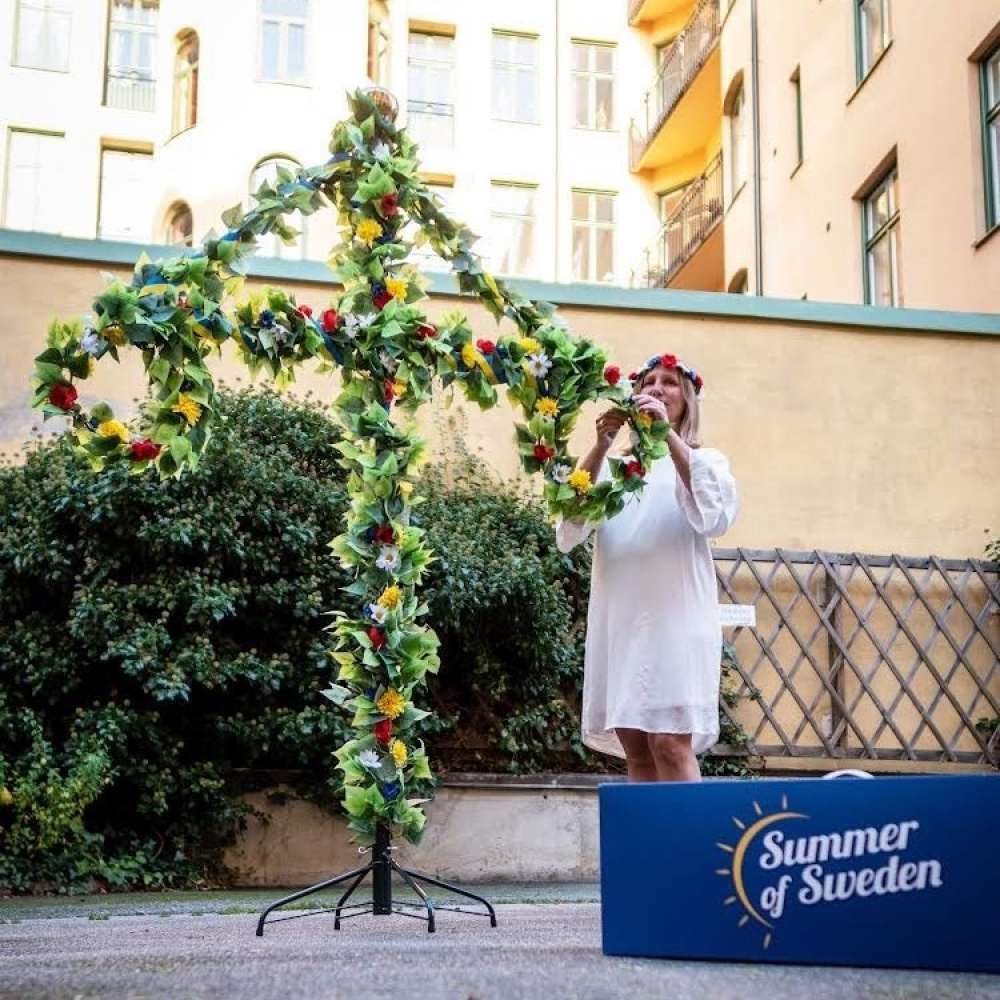 Midsommarstång, 217 cm i gruppen Högtider / Midsommar hos SmartaSaker.se (14866)