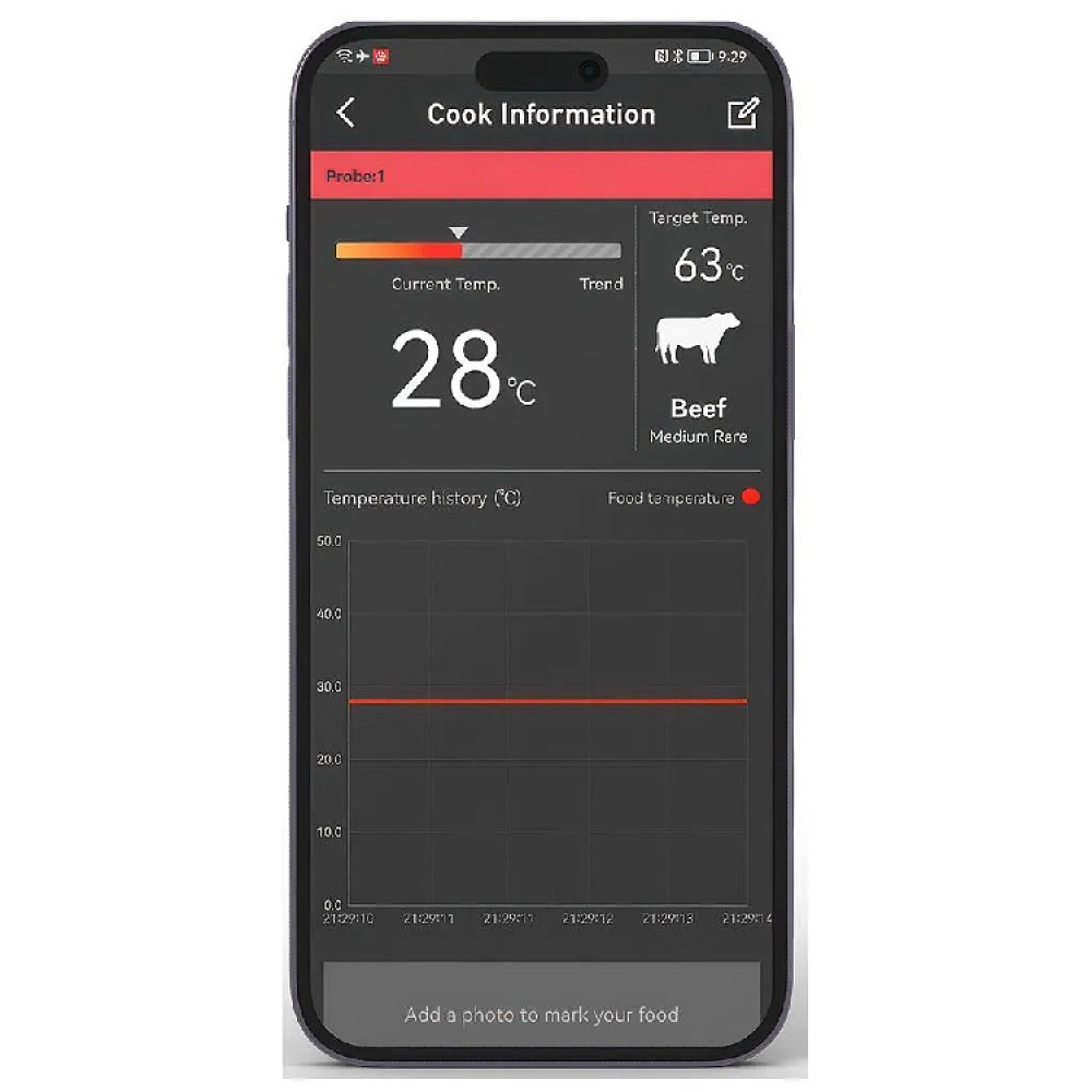 Grilltermometer till klotgrill, HerQ Dome i gruppen Hemmet / Grilltillbehör hos SmartaSaker.se (14874)