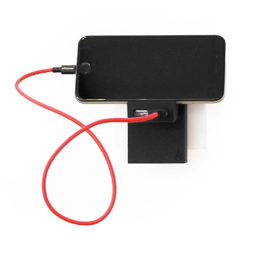 Väggadapter USB-A med stativ i gruppen Hemmet / Elektronik / Mobiltillbehör hos SmartaSaker.se (14894)