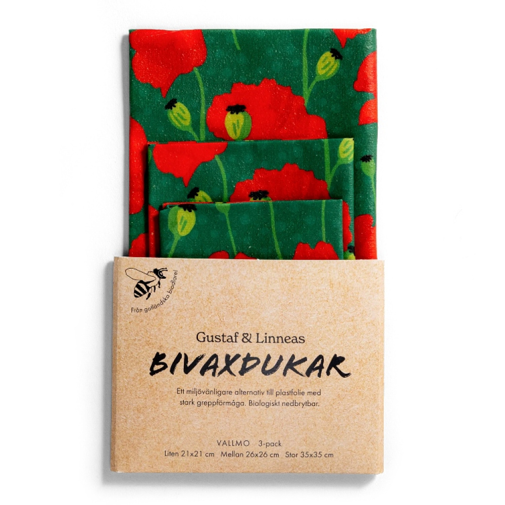 Bivaxdukar, 3-pack i gruppen Hemmet / Kökssaker hos SmartaSaker.se (14898)