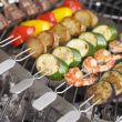 Grillspett med hållare