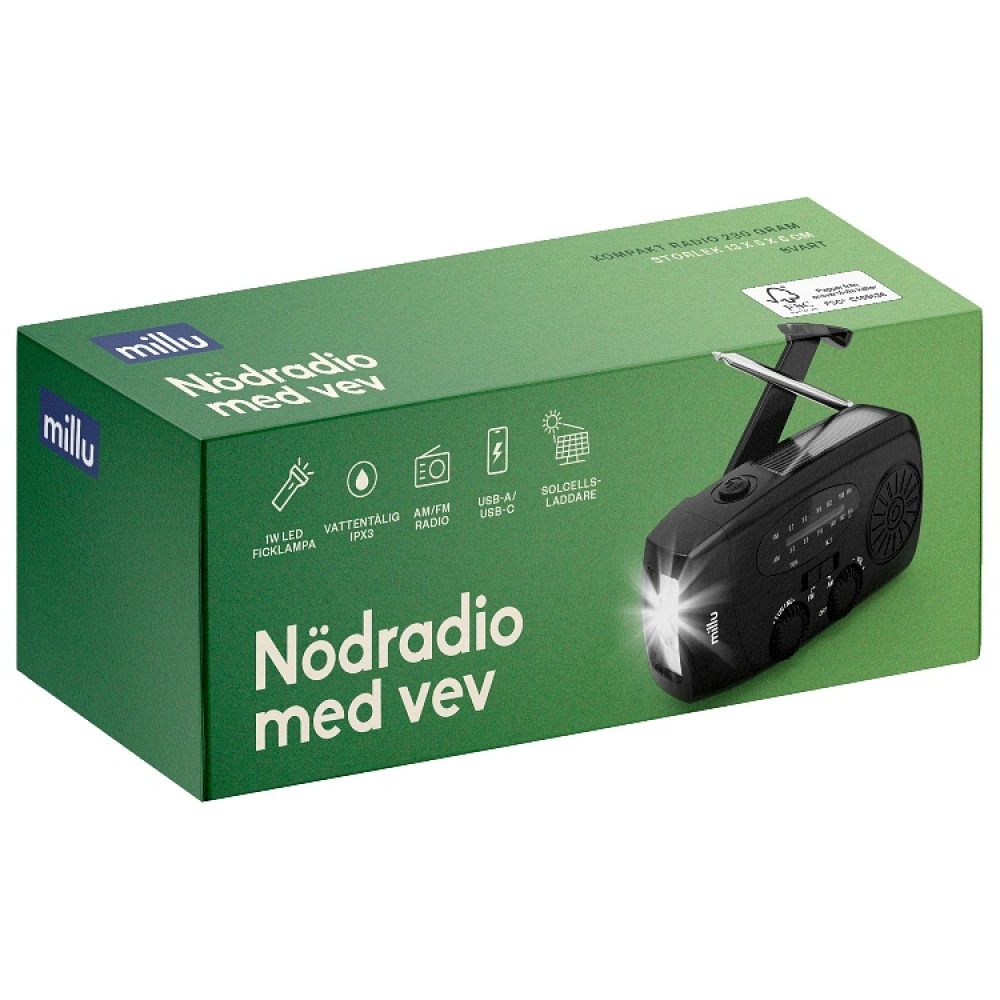 Nödradio med vev i gruppen Säkerhet / Krisberedskap hos SmartaSaker.se (14950)