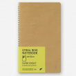 Anteckningsbok med fickor, SPIRAL PAPER POCKET A5 SLIM, Traveler\'s Comapany, Natur Anteckningsbok med fickor, SPIRAL PAPER POCKET A5 SLIM, Traveler\'s Comapany, Natur