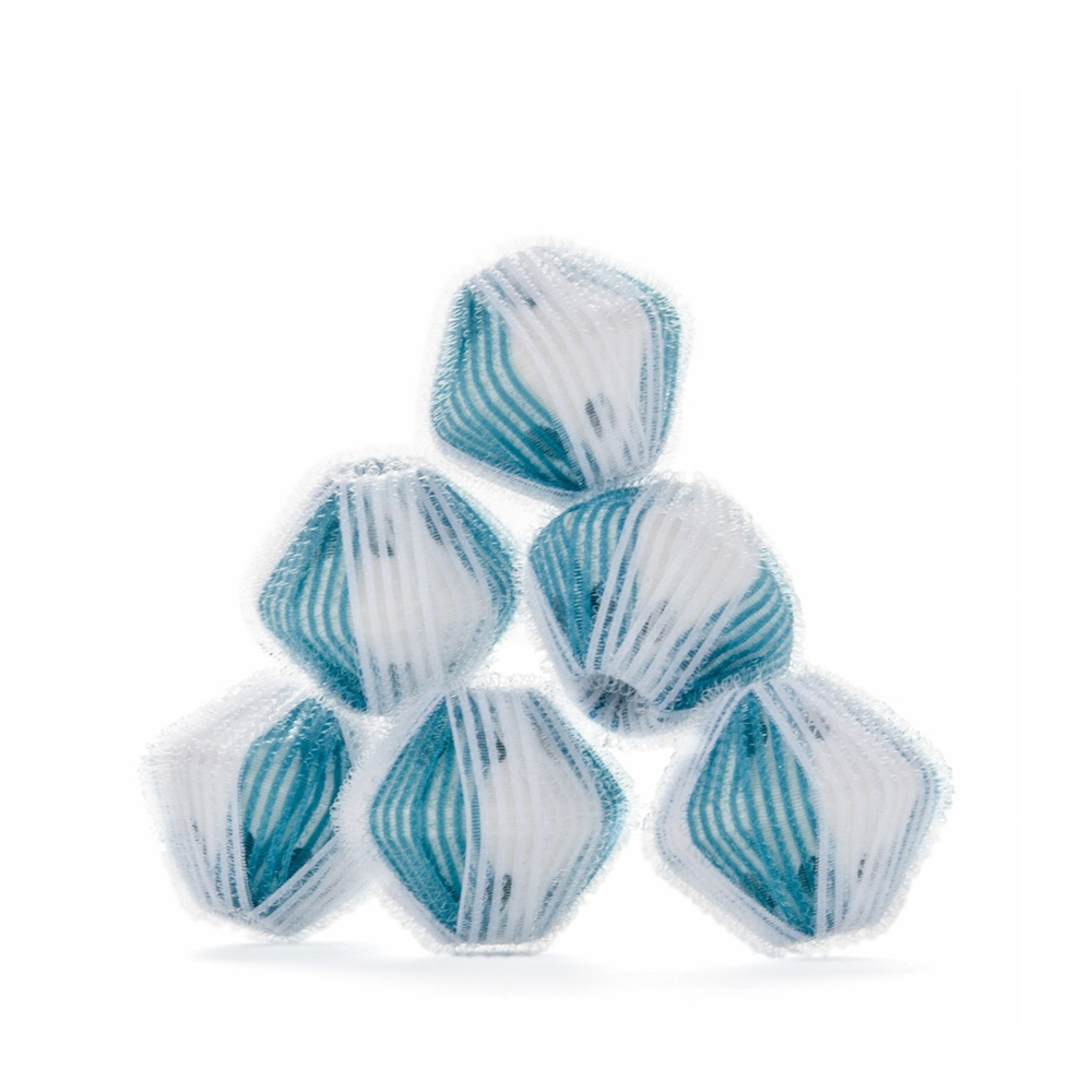 Anti djurhår och ludd bollar till tvättmaskinen, 6 st, ANTI LINT BALLS, Ã˜ 5,5 cm, Blå i gruppen Förvaring / Tvätt och tork hos SmartaSaker.se (40011)