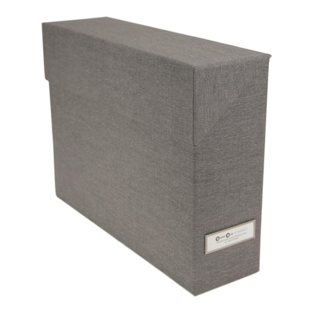 Arkivbox med 12 mappar, BIGSO LOVISA CANVAS, 33 x 9,5 x H24 cm i gruppen Förvaring / Kontorsmaterial hos SmartaSaker.se (40012)