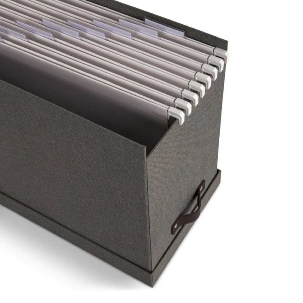 Arkivlåda med hängmappar, BIGSO JOHAN CANVAS, 35 x 18,5 x H 27 cm i gruppen Förvaring / Kontorsmaterial hos SmartaSaker.se (40013)