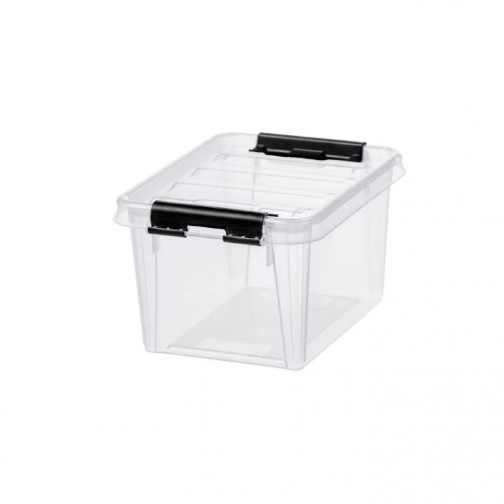Ask / Liten låda, SMARTSTORE 1,5L, CLASSIC, 20 x 15 x H 11 cm, Klar / Svart i gruppen Förvaring / Förvaringslådor / SmartStore förvaringslådor hos SmartaSaker.se (40020)