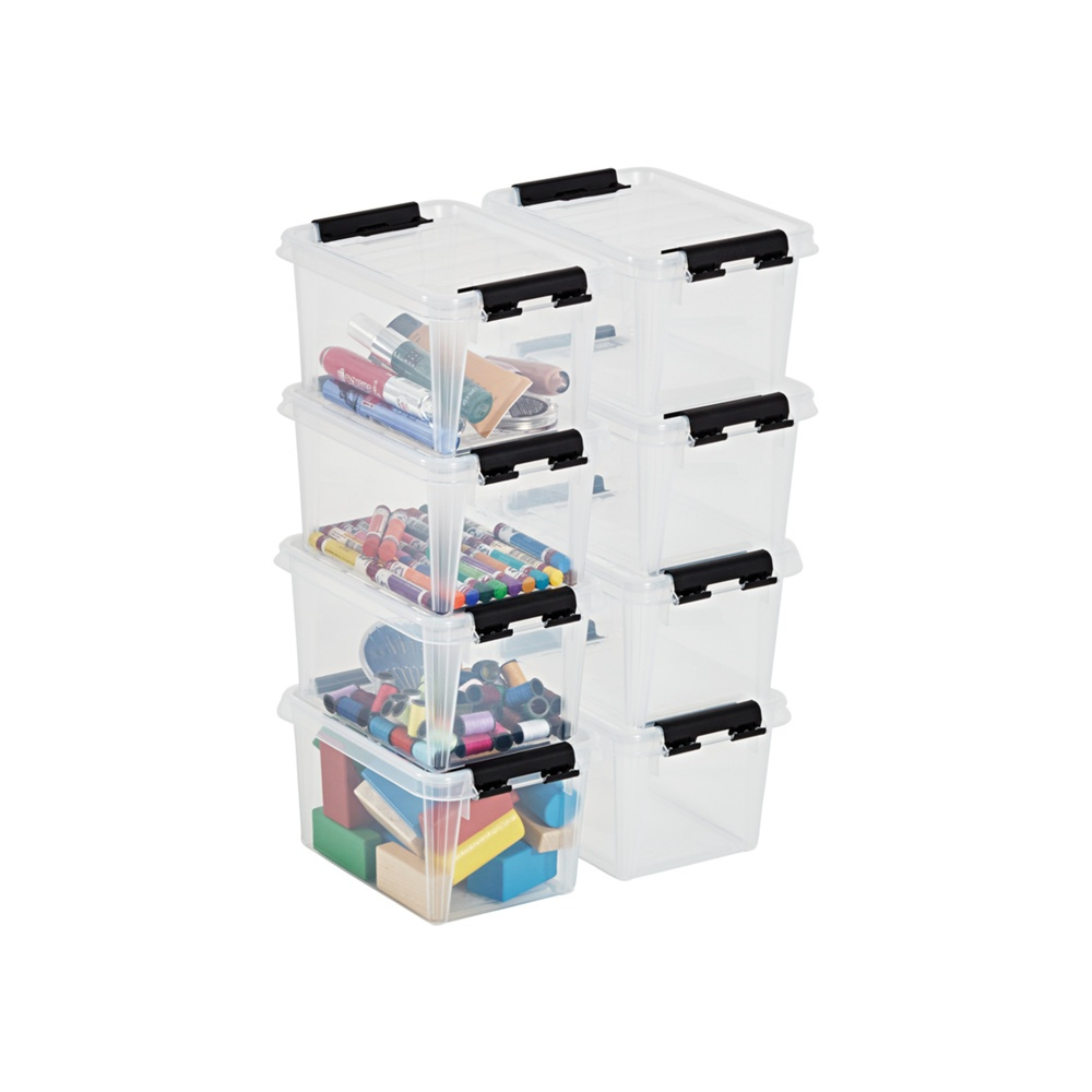 Ask / Liten låda, SMARTSTORE 1,5L, CLASSIC, 20 x 15 x H 11 cm, Klar / Svart i gruppen Förvaring / Förvaringslådor / SmartStore förvaringslådor hos SmartaSaker.se (40020)