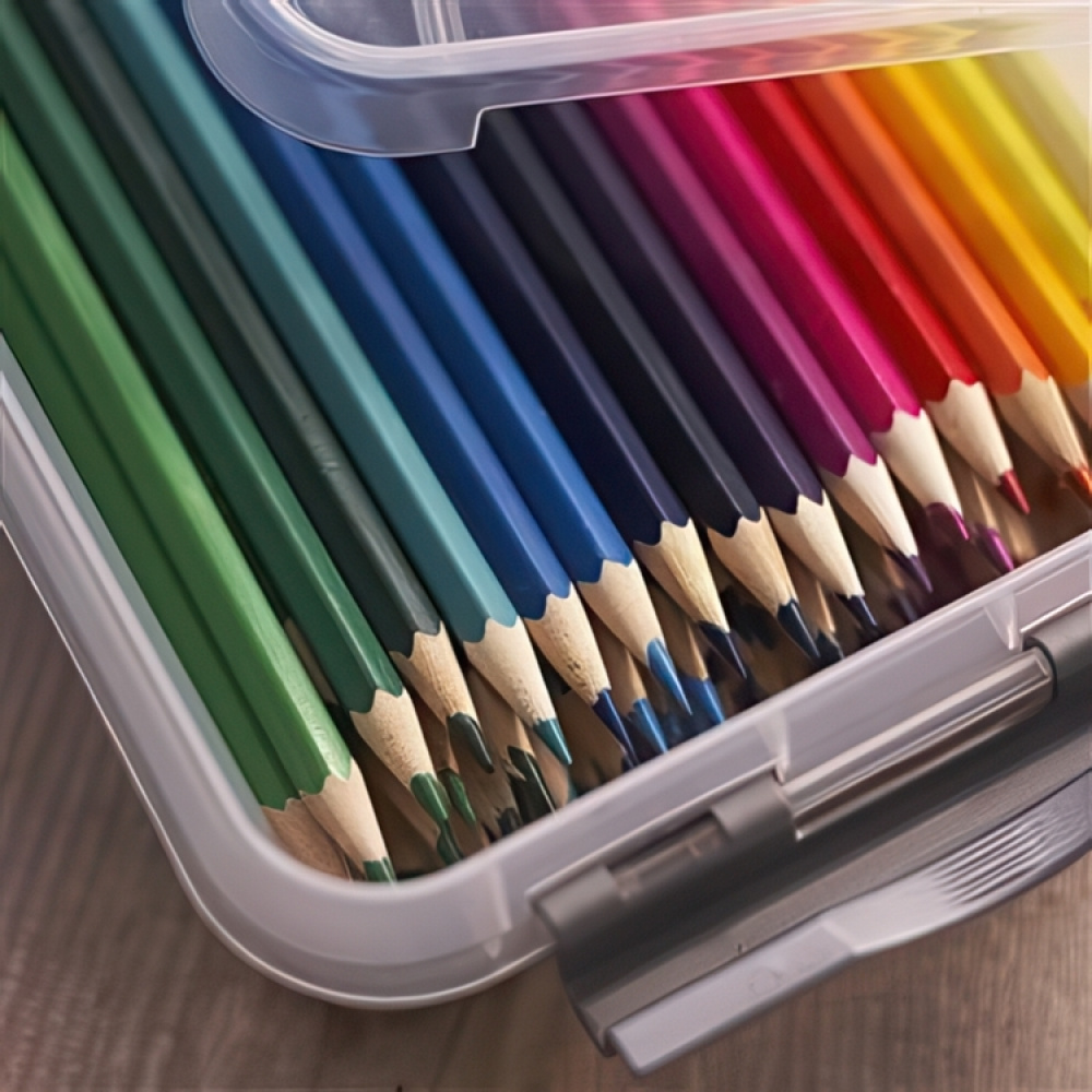 Ask / Låda 1L, Q-LINE SMALL BOX, 20 x 15 x H 6 cm, Klar / Silvergrå i gruppen Förvaring / Förvaringslådor / Småförvaring hos SmartaSaker.se (40021)