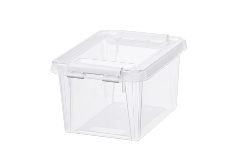 Ask / Låda, Liten, SMARTSTORE 1,5L HOME, 20 x 15 x H11 cm, Klar / Vit i gruppen Förvaring / Förvaringslådor hos SmartaSaker.se (40023)