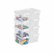 Ask / Låda, Liten, SMARTSTORE 1,5L HOME, 20 x 15 x H11 cm, Klar / Vit Ask / Låda, Liten, SMARTSTORE 1,5L HOME, 20 x 15 x H11 cm, Klar / Vit