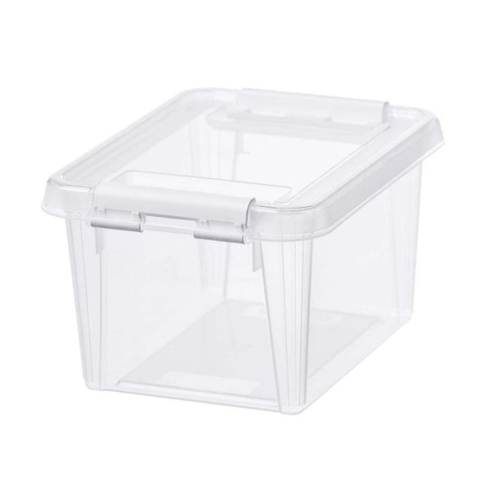 Ask / Låda, Liten, SMARTSTORE 1,5L HOME, 20 x 15 x H11 cm, Klar / Vit i gruppen Förvaring / Förvaringslådor / SmartStore förvaringslådor hos SmartaSaker.se (40023)