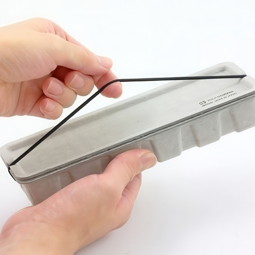 Ask av återvunnet papper, MIDORI PULP PEN STORAGE, vit i gruppen Förvaring / Förvaringslådor / Småförvaring / Askar hos SmartaSaker.se (40026)