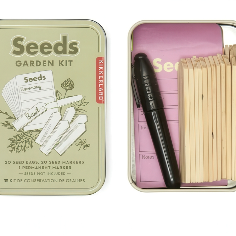Ask för Frön & Märkpinnar, SEED KEEPING KIT, 7 x 10 cm, Ljusgrön i gruppen Förvaring / Magneter och självhäftande / Skyltar och etiketter hos SmartaSaker.se (40027)