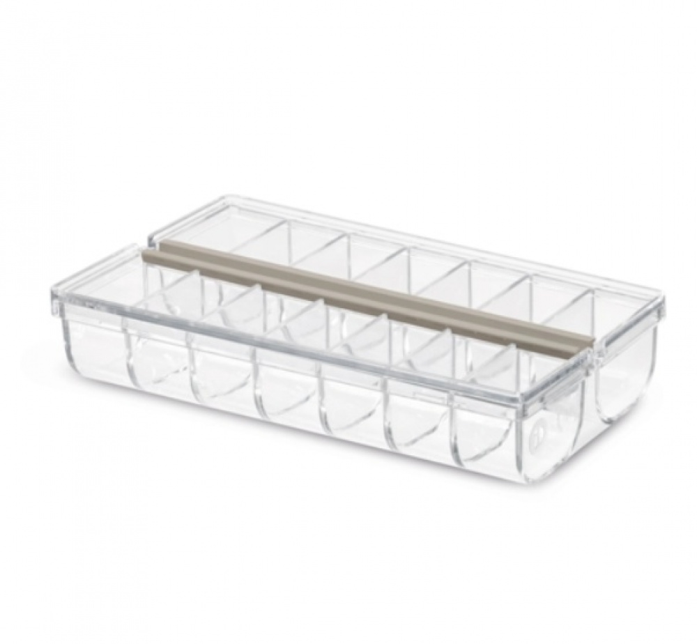 Ask för medicin med 14 fack, THE HOME EDIT PILL ORGANIZER, Transparent i gruppen Förvaring / Badrumsförvaring hos SmartaSaker.se (40028)
