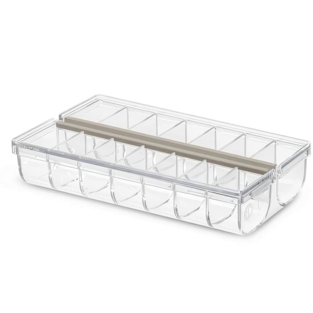 Ask för medicin med 14 fack, THE HOME EDIT PILL ORGANIZER, Transparent i gruppen Förvaring / Badrumsförvaring hos SmartaSaker.se (40028)