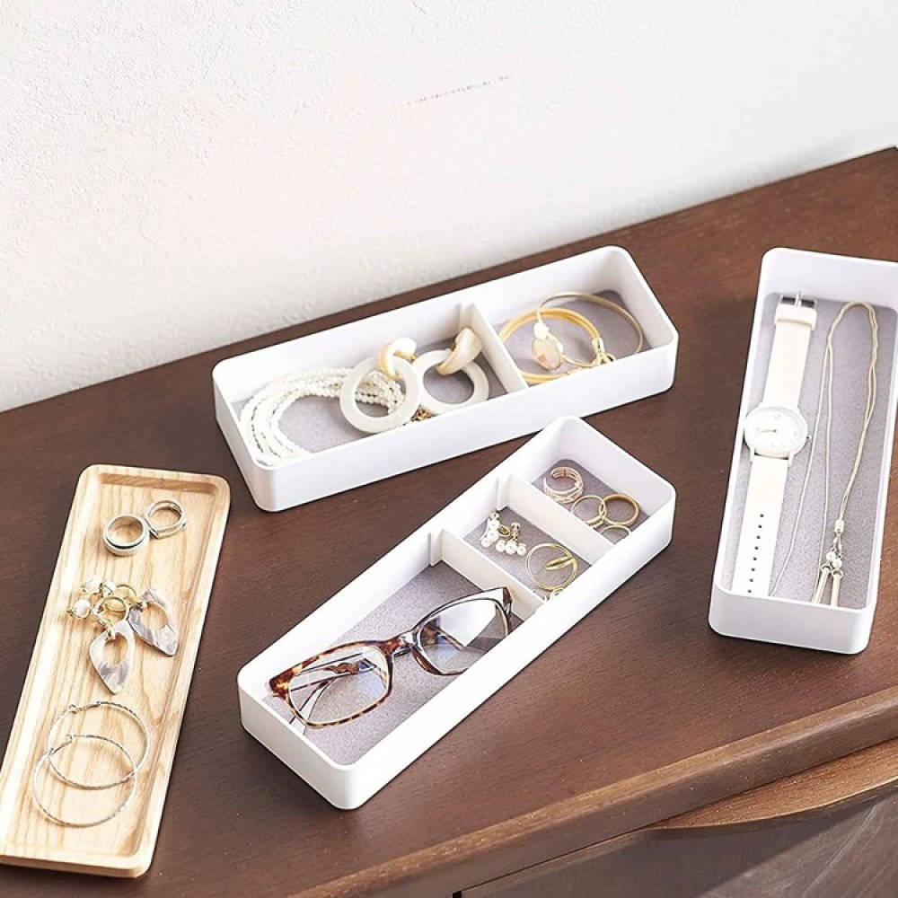 Ask för smycken, Långsmal, RIN 3-TIER ACCESSORY HOLDER, Yamazaki, Vit / Natur i gruppen Förvaring / Sovrumsförvaring / Smyckesförvaring hos SmartaSaker.se (40030)