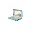 Ask med spegel, PORTABLE JEWELRY CASE STRIPPED, 10 x 7 x 2 cm Ask med spegel, PORTABLE JEWELRY CASE STRIPPED, 10 x 7 x 2 cm