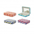 Ask med spegel, PORTABLE JEWELRY CASE STRIPPED, 10 x 7 x 2 cm Ask med spegel, PORTABLE JEWELRY CASE STRIPPED, 10 x 7 x 2 cm