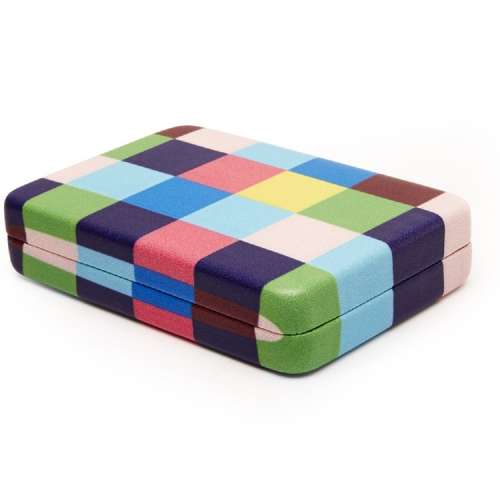 Ask med spegel, PORTABLE JEWELRY CASE, 10 x 7 x 2 cm i gruppen Förvaring / Förvaring på resa / Smyckesförvaring för resa hos SmartaSaker.se (40032)