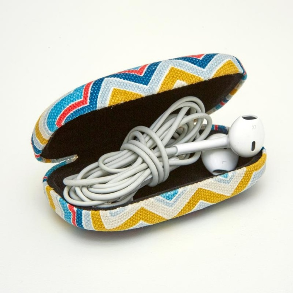 Ask, POCKET TRAVEL CASE STRIPPED, Blå i gruppen Förvaring / Förvaring på resa / Smyckesförvaring för resa hos SmartaSaker.se (40047)