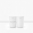 Askar med lock, 3 st, RENEW STORAGE POTS, Brabantia Askar med lock, 3 st, RENEW STORAGE POTS, Brabantia