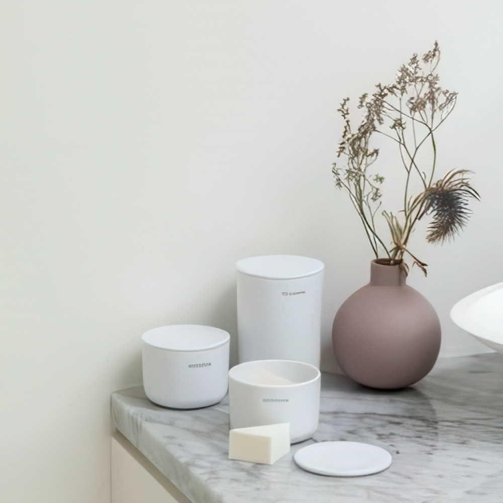 Askar med lock, 3 st, RENEW STORAGE POTS, Brabantia i gruppen Förvaring / Badrumsförvaring / Sminkförvaring hos SmartaSaker.se (40051)