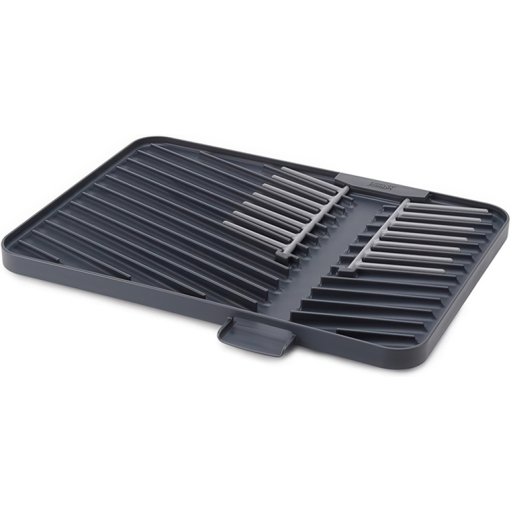 Avriningsbricka med tallrikställ, FLIP-UP, Joseph Joseph, 40 x 32 cm, Mörkgrå i gruppen Förvaring / Köksförvaring / Diskställ och diskbänk hos SmartaSaker.se (40064)