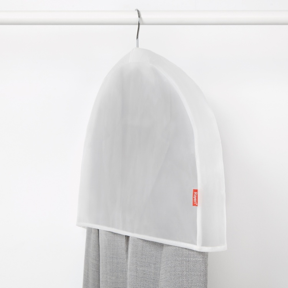 Axelöverdrag, 3 stycken, MILKY WHITE, 60 x H 32 cm, Transparent Vit i gruppen Förvaring / Garderobsförvaring / Klädgarderober hos SmartaSaker.se (40073)