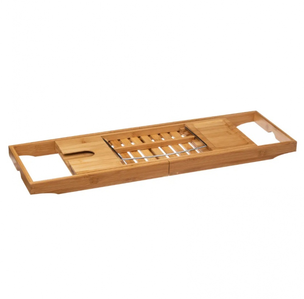 Badkarsbricka i bambu, Utdragbar, PLATEAU DE BAIGNOIRE, 70 -105 x 22 x H 4 cm, Natur i gruppen Förvaring / Badrumsförvaring / Bad- och duschkorgar hos SmartaSaker.se (40074)